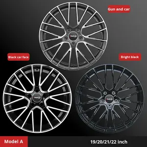 Rines Forjados RGW para Cayenne de 20, 21 y 22 Pulgadas, Aleación de Aluminio Estilo Nido de Pájaro, Negro Brillante con Borde Mecanizado - Product Image 6