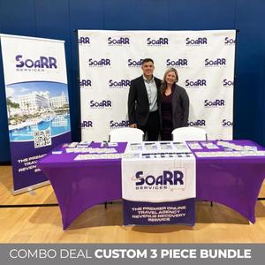 ป้ายแสดงสินค้าอุปกรณ์การออกแบบโลโก้สำหรับธุรกิจแบนเนอร์แบบพับเก็บได้พิมพ์แบบกำหนดเองสำหรับร้านค้าแบบพับเก็บได้ - Product Image 4