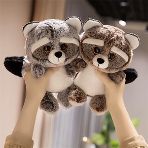 Venta al por Mayor de Lindos Peluches de <span class=keywords><strong>Mapache</strong></span>, Muñeco de Peluche de Algodón PP Súper Suave, Regalo de Cumpleaños para Niños, Animales de Peluche - Product Image 6