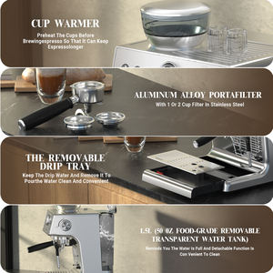 Empstorm 21M 1450W Enchufe DE LA UE 20 Bar Cafetera Espresso Manual profesional con Espumador de leche para hoteles Uso en el hogar y la <span class=keywords><strong>Cafetería</strong></span> - Product Image 2