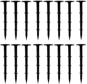 Clous d'ancrage <span class=keywords><strong>pour</strong></span> paillis agricole, clous de fixation en plastique <span class=keywords><strong>pour</strong></span> toile paysagère, agrafes <span class=keywords><strong>pour</strong></span> tapis anti-mauvaises herbes <span class=keywords><strong>pour</strong></span> jardin - Product Image 3