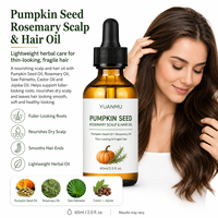 Huile de croissance capillaire naturelle à base de plantes pour hommes et femmes, bloqueur de DHT, sérum capillaire à l'huile de graines de citrouille pour des cheveux plus épais (OEM/ODM)