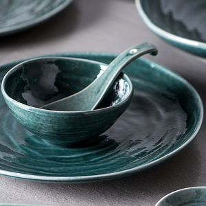 Vajilla Esmaltada de Porcelana Bohemia Ecológica para Restaurante y Hotel, Juego de Tazones de 4.5 Pulgadas para Arroz, Sopa, <span class=keywords><strong>Tapas</strong></span> y Cereal - Product Image 6