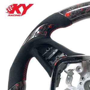Volant sport en fibre de carbone forgée et suède, personnalisé pour Infiniti Q50 QX50 Q60 QX30 QX60 QX7 2013-2022 - Product Image 2