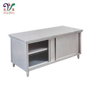 Customized <strong>Free</strong> <strong>Standing</strong> Commercial Grade Stainless Steel Wall <strong>Cabinet</strong> with Space-Saving Sliding Doors - Product Image 3
