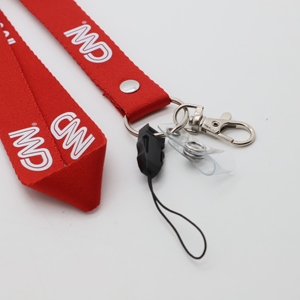 Custom Logo Corporate Business Event Employee Gift Heavy Duty Thickened Woven Neck Strap Lanyards - Product Image 2