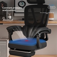 Chaise de bureau ergonomique personnalisée en maille avec fonction d'inclinaison réglable et dossier rembourré pour un confort de position assise prolongée