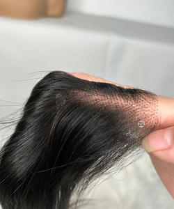 2X6 HD para cierre textura de onda profunda película transparente encaje mejor cierre de encaje Remy sin procesar 100% máquina humana brasileña Doble - Product Image 6