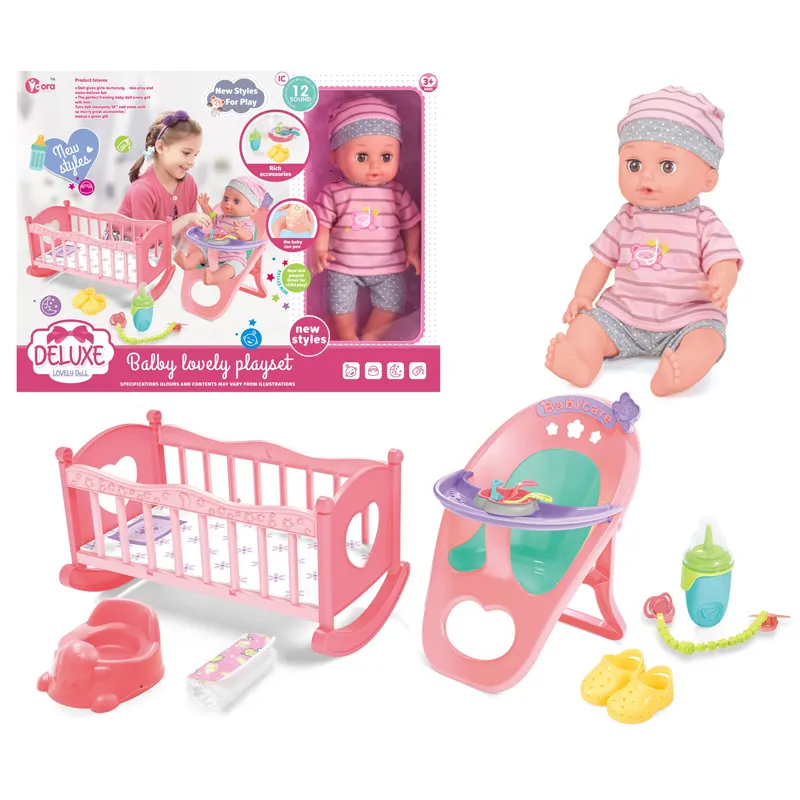 Poupée Reborn 14 pouces, corps complet en Silicone vinyle, jouet doux pour enfants