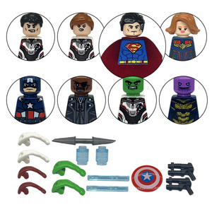 Figuras de Acción de Superhéroes Personalizables, Bloques de Construcción Micro, <span class=keywords><strong>Flash</strong></span>, <span class=keywords><strong>Spiderman</strong></span>, Deadpool, Mini Figuras de Ladrillos de Diamante, Juguetes - Product Image 1