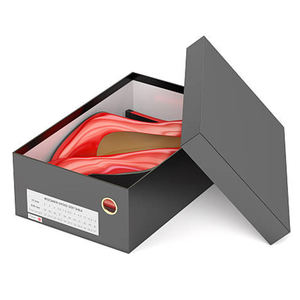 Boîte à chaussures en carton ondulé, couvercle et <span class=keywords><strong>Base</strong></span>, pour la livraison de vêtements, conception personnalisée, boîte vide en papier carton rigide, emballage de chaussures - Product Image 2