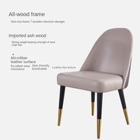 Table à manger en marbre de style italien de luxe avec chaise simple moderne légère Combinaison de supports Design minimaliste contemporain