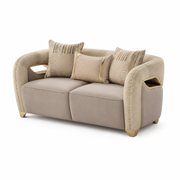 Moderne Luxus-Wohnzimmer- und Hotellobby-Büromöbel Echtleder-Ecksofa-Sets mit Schwammfüllung
