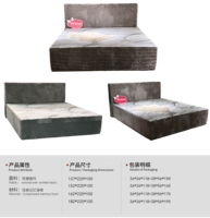 Matelas en mousse à mémoire de forme, sans ressorts, souple, de luxe, design moderne, modulaire, compressé, écologique, taille King, réglable
