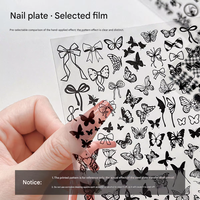 Outils de nail art en plaque d'acier imprimée sur mesure, modèle de tampon en silicone pour transfert de motifs papillon floral et dentelle TY457