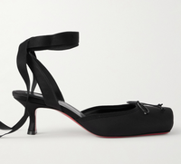 Nouvelles Chaussures de Mariage Élégantes et Sexy à Talon Chaton, Style Ballerine, Bout Carré, Dessus Fermé avec Nœud, Bride Cheville et Lacets pour Femme