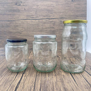 ขวดเก็บฝาเกลียวหลายปริมาตรสำหรับแยมดองและโถคุกกี้พร้อมฝาเกลียวเชื่อมโลหะพลาสติซอลสำหรับเจลลี่ - Product Image 4