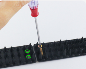 Pointes de clôture en plastique d'extérieur Pointes de dissuasion décoratives pour pigeons de jardin Pointes <span class=keywords><strong>anti</strong></span>-oiseaux en plastique - Product Image 4