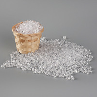 Mini-cubes de glace transparents, glace pilée, pierres de glace, particules de glace, accessoires pour maison de poupée, décoration photo DIY, simulation
