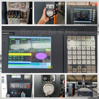 Máquina Fresadora CNC de 4 Ejes Rongchi con Control Syntec y PLC para Prototipos y Patrones de Espuma/EPS/Poliestireno/Madera, Alta Rigidez