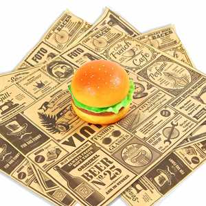 Papel Encerado para Envolver Alimentos, Resistente a la Grasa, de 12x12 Pulgadas, Personalizado, para Hamburguesas y Sándwiches - Product Image 4