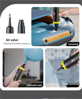 Aspirator Elektrik 17000pa untuk Penyedot Debu Mobil 120W Tinggi 2-in-1 Portabel Genggam Multifungsi Baterai 3x2000mAh 30-45 menit