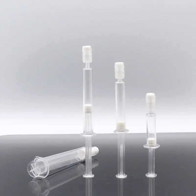 1ml 3ml 10ml 5ML化粧品注射器化粧品血清包装用のルアーロック付きの透明な使い捨てプラスチック注射器