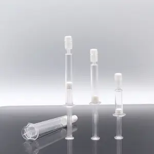 1ml 3ml 10ml 5ML Cosmetic Syringes Clear Disposable Plastic Syringes with Luer Lock For Cosmetic Serum Packaging