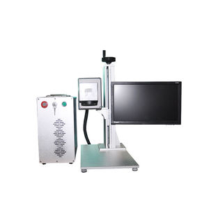 <span class=keywords><strong>Machine</strong></span> à points de marquage laser à fibre métallique portative 30w bureau Galvo Co2 Laser dynamique Rf Tube machines de gravure sur métal - Product Image 2