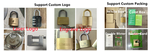 Cadenas en laiton fin de 20 mm, bonne qualité, étanche, antivol, cadenas recouvert de plastique coloré - Product Image 5