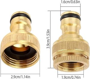 1/2 3/4 Brass vườn vòi nước kết nối nhanh chóng vòi Adapter vườn Hose phụ kiện cho vòi - Product Image 5