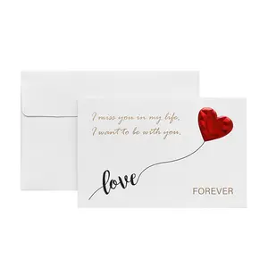 Conception de cartes de vœux de remerciement personnalisées avec enveloppes de logo Carte en papier artisanat Carte de vœux en papier faite à la main