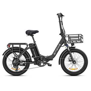 Vélo Électrique Pliant Urbain <span class=keywords><strong>SE</strong></span> Noir 250W Sans Balais Pneus Larges 20x3.0 Lithium 36V 15.6Ah 7 Vitesses Suspension Avant 50km - Product Image 2