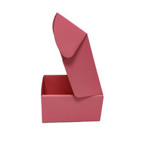Boîte en carton ondulé rose à 3 couches - Style boîte avion - Emballage durable - Résistance à la compression 10 fois supérieure par rapport au carton ordinaire - Logo personnalisé