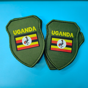 カスタムカラフルデザイナーハットフックアンドループパッチ生地ロゴ縫い付け織りベルクロパッチ（衣類用） - Product Image 3