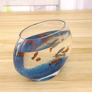 아크릴 라운드 벽걸이 형 물고기 그릇 수족관 탱크 홈 장식 냄비 벽걸이 마운트 버블 수족관 그릇 물고기 탱크 - Product Image 2