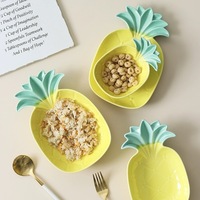 Bols classiques en céramique Yixing en forme d'ananas pour le petit-déjeuner, le riz frit, les collations, les salades de fruits et les desserts, parfaits pour le camping