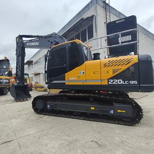 Nueva llegada: Excavadora de ruedas Hyundai 220LC-9S usada con motor Cummins, original de Corea, alta calidad, envío rápido - Product Image 1