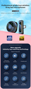 <span class=keywords><strong>ไมโครโฟน</strong></span>ไร้สายแบบหนีบปกเสื้อ สำหรับพอดแคส<span class=keywords><strong>ต</strong></span>์ <span class=keywords><strong>ไมโครโฟน</strong></span>ลาวาเลียร์ขนาดเล็ก สำหรับโทรศัพท์ iPhone และ Android - Product Image 2