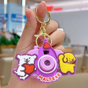 Fabricant 3D Pvc plastique enfants mignon dessin animé concepteur voiture porte-clés anneau cadeau créatif Kuromi caméra jouet porte-clés - Product Image 6