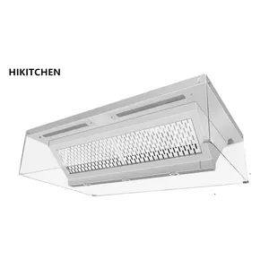 Hot Sale Range Insert Kitchen Hood Hood Bbq Kitchen Exhaust Fan 50 for Restaurant Electric Stainless Steel Free Spare Parts 220