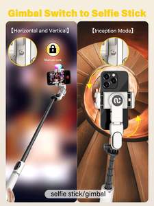 AOCHUAN Smart M2 PRO อุปกรณ์กันสั่นแบบติดตามอัตโนมัติ ขยายได้ 160 ซม. ชาร์จผ่านพอร์ต Type-C สำหรับการถ่ายเซลฟี่ในครอบครัวและการเดินทาง [อุปกรณ์อเนกประสงค์] - Product Image 5