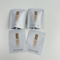 Bolsita de muestra para el cuidado de la piel, bolsita de champú, 5ml, 10ml, papel de aluminio, bolsita líquida pequeña, paquetes de muestra de crema con sello de tres lados cosméticos