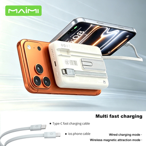 <span class=keywords><strong>Cargador</strong></span> Portátil Magnético Multifuncional 4 en 1 con Soporte Metálico Oculto, Carga Rápida PD de 20W, Cables USB-C+L Integrados, <span class=keywords><strong>Cargador</strong></span> Inalámbrico de 15W - Product Image 3