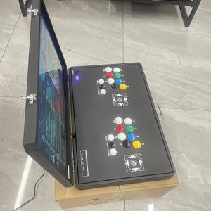 Consola de Juegos Arcade <span class=keywords><strong>Pandora</strong></span>, Portátil, Plegable, con Doble Joystick, Cableada, Metálica, en Inglés, 24 Pulgadas, 128G, Máquina Todo en Uno de Lucha - Product Image 3