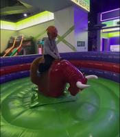 Taureau mécanique électrique en promotion, jeu de taureau gonflable pour événements de parcs d'attractions