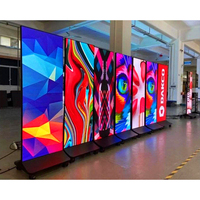 Écran LED pliable en aluminium moulé sous pression 640 mm X 1920 mm Écran d'affichage LED portable sur pied pour centre commercial