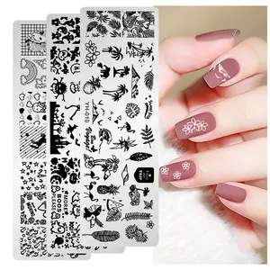 Wholesale Nail Art Transfer Printing Plate Floral Butterfly Nail Art Template