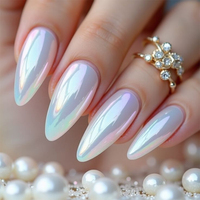 Uñas Postizas Elegantes con Punta Francesa, Solución Integral OEM ODM, Resistentes a Impactos, Alta Flexibilidad, Kit de Accesorios, Venta al Por Mayor