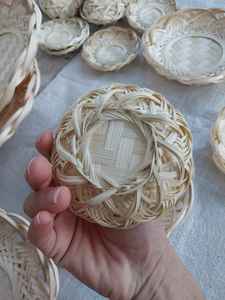 Eco-Friendly <b>Bamboo</b> <b>Rolling</b> Coaster Set with Cup Holder Home Coasters & Cups-Sustainable Mats & Pads - Product Image 2